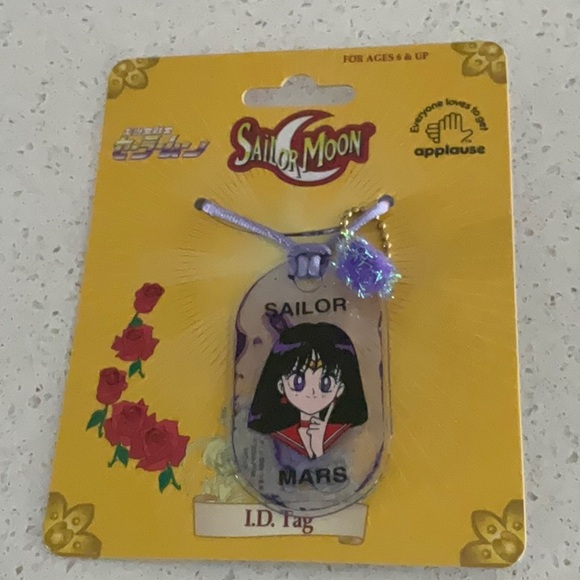 Sailor Moon,Mars and Jupiter I.D. Tags vintage 2000 - Picture 5 of 7